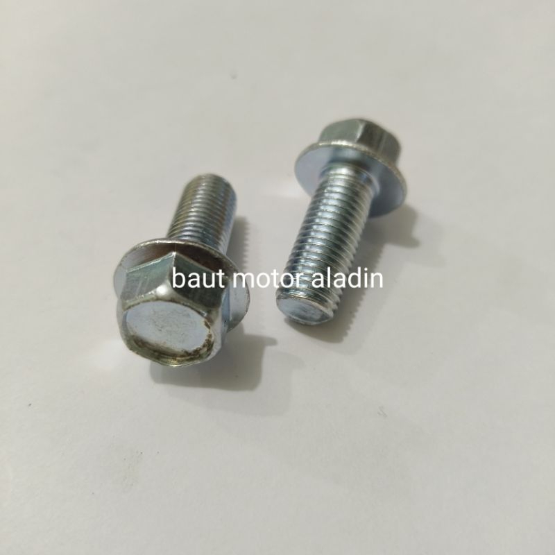 Baut Topi/Flange Bolt 14/M10x25mm Kunci 14