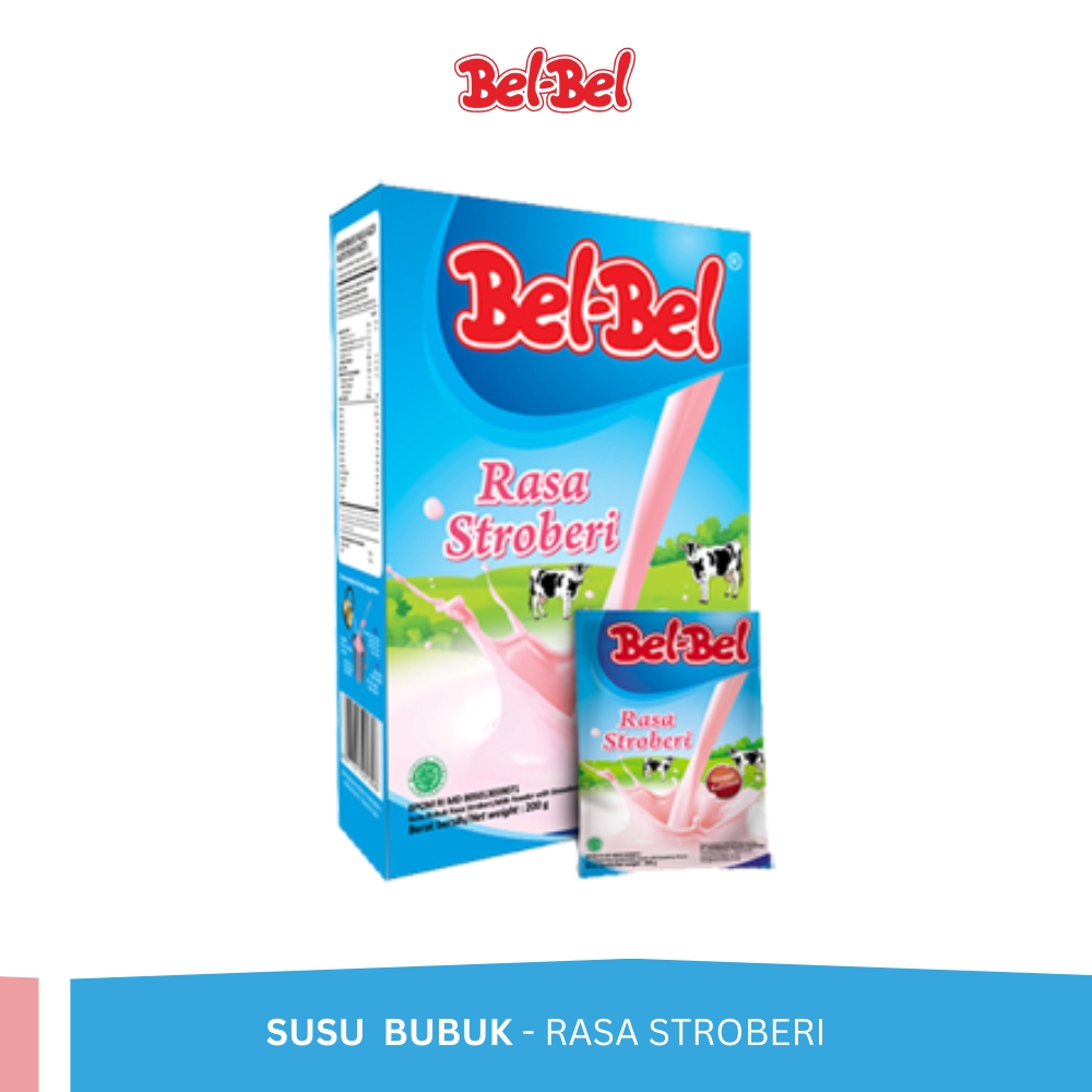 

BEL-BEL - Susu Bubuk Rasa Stroberi - 200 GRAM
