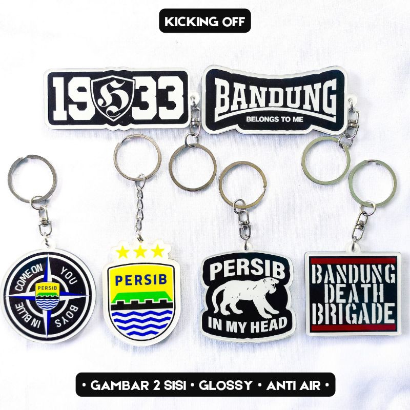 Gantungan Kunci Akrilik Persib Bobotoh Casuals Nodric 1933 NW FNF Flowers City Casuals