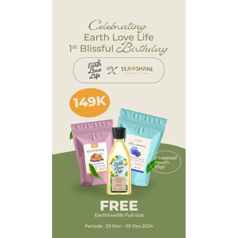 

Loose leaf package Earth love life x tea shane