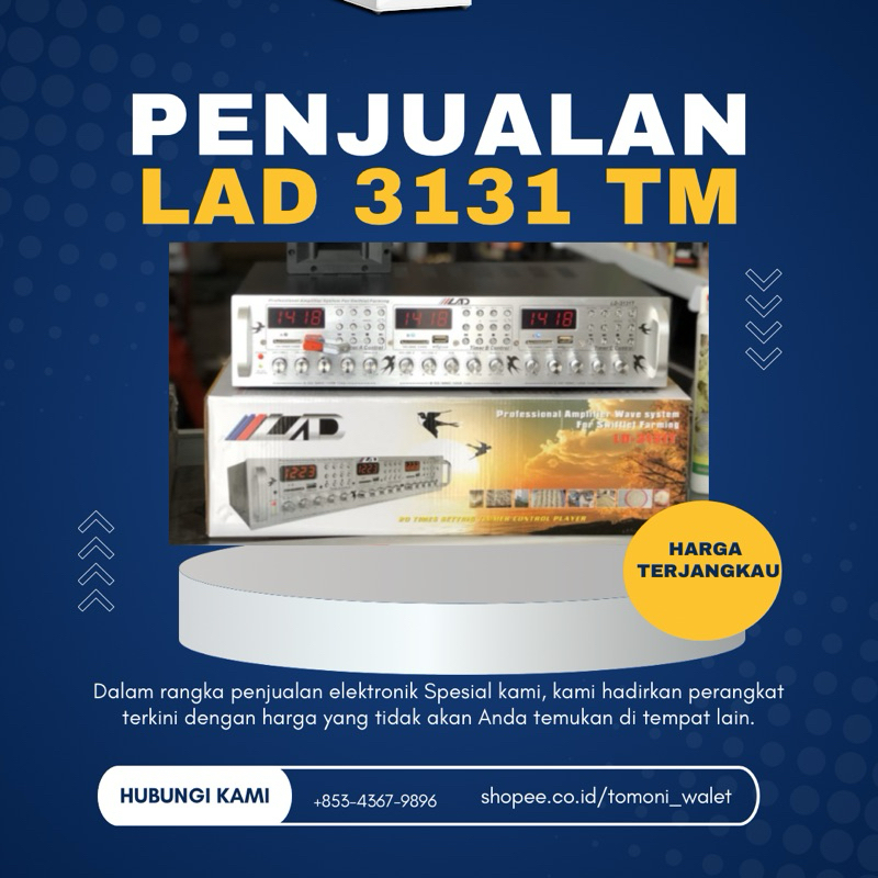 AMPLIFIER WALET LAD 2121TM, LAD 3131 T, LAD 4141 T