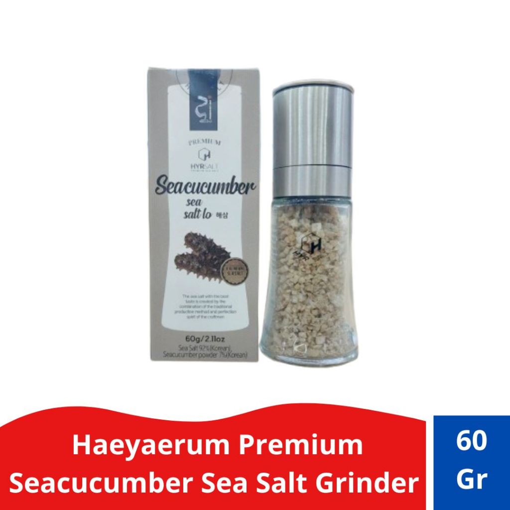 

Haeyaerum Premium Seacucumber Sea Salt Grinder 60 Gr