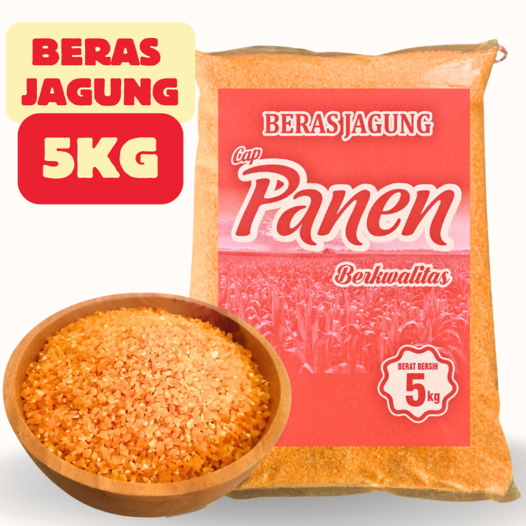 

Beras jagung 5kg cap Panen untuk diet atau diabetes