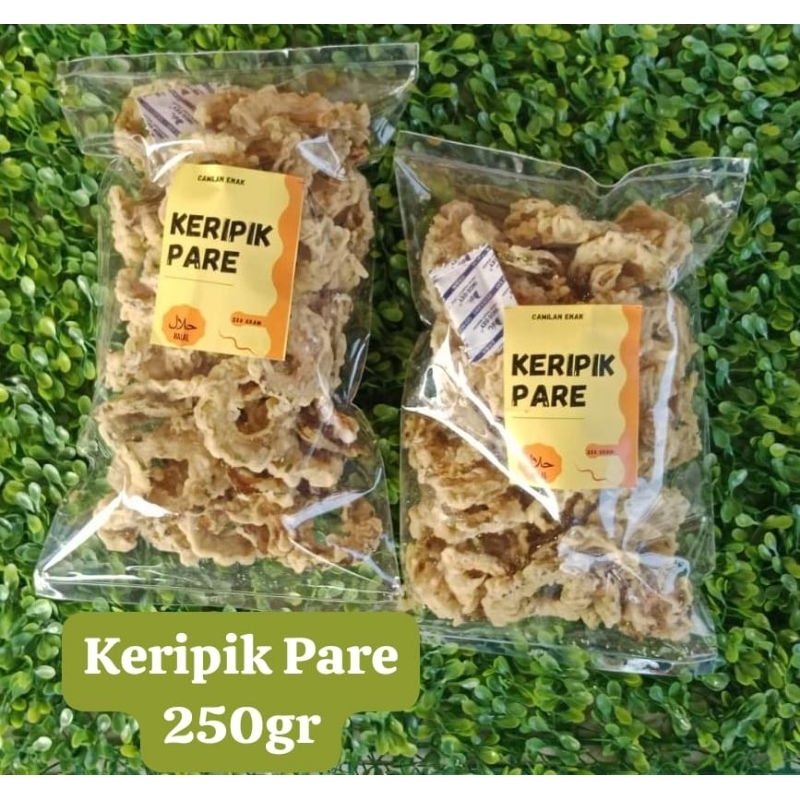 

SNACK ENACK - KERIPIK PARE 250GR cemilan murah jajan enak