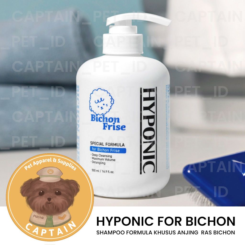 HYPONIC SHAMPOO BICHON FRISE GROOMING FORMULA UNTUK ANJING RAS BICHON DOG WHITENING VOLUMIZING