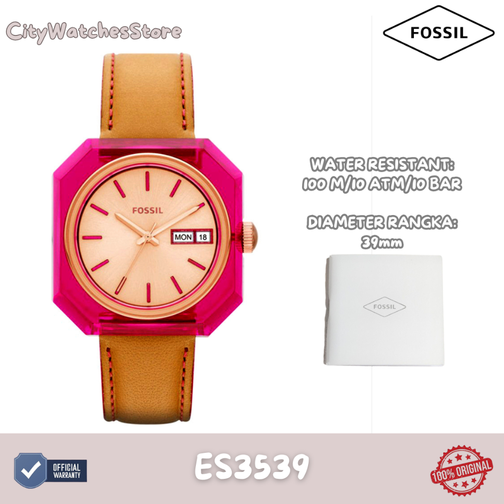 Jam Tangan Wanita Fossil Original Bergaransi 1 Tahun Resmi – ES3539 / Jam Ori / Jam Tangan Baru/ Jam