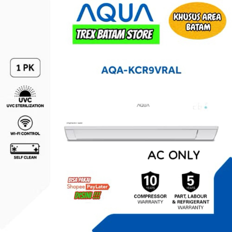 AC AQUA 1 PK AQA-KCR9VRAL INVERTER PLUS  [ BATAM ]