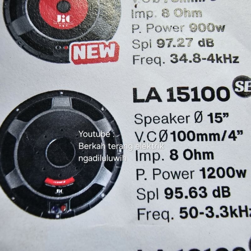 Speaker JIC 15100