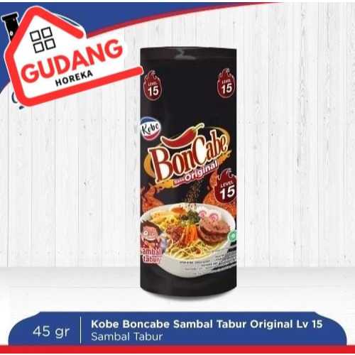 

BONCABE ORIGINAL BOTOL 45 GR LEVEL 15 SAMBAL TABUR / BONCABE LEVEL 15 SAMBAL TABUR 45 GR