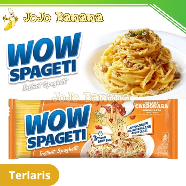 

WOW SPAGETI Creamy Carbonara - Instant Spaghetti ala Resto