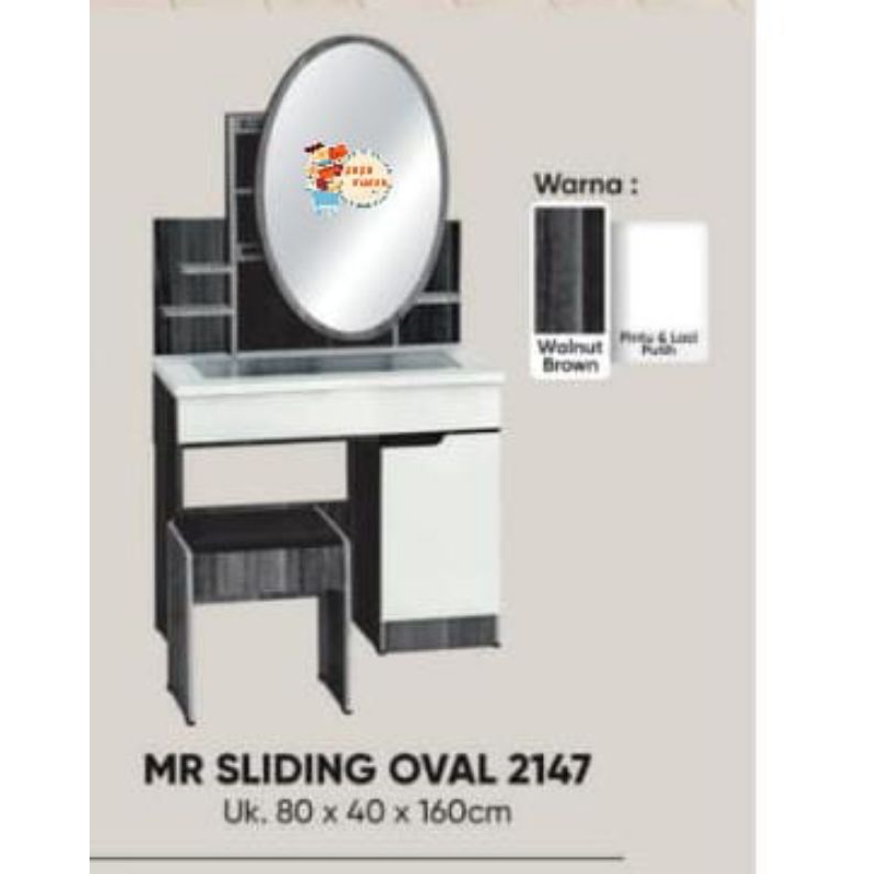 Meja Rias Kaca Sliding - Meja Rias Minimalis
