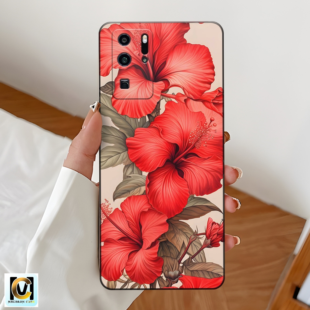 Casing Hp Huawei P30 | P30 Pro | P30 Lite | P40 | P40 Pro Terbaru Motif Bunga - Case Huawei P40 Pro 