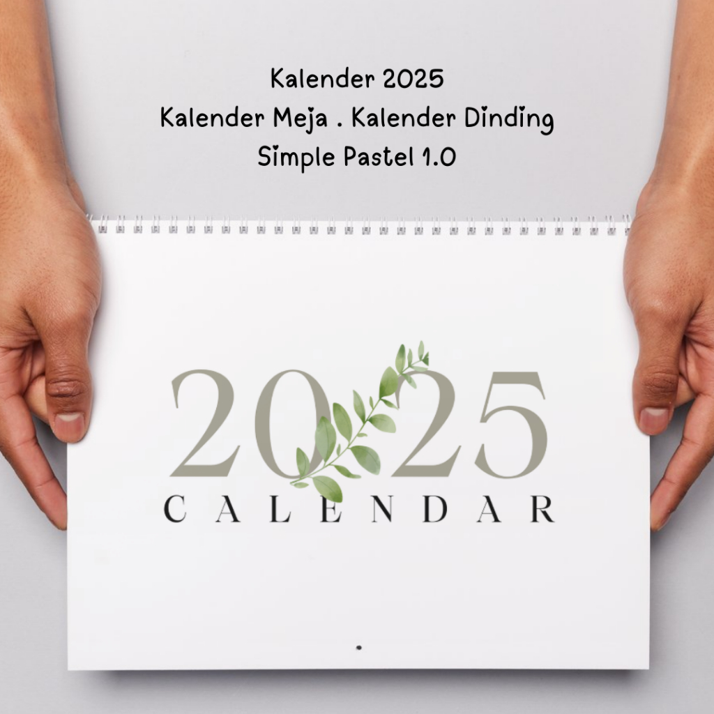 

Kalender 2025 Calendar Meja. Dinding Simple Pastel 1.O