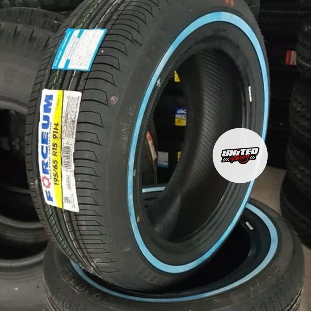BAN MOBIL LIST PUTIH RING 15 FORCEUM ECOSA WLW 195 65 R15 TUBLES AWET JAKARTA