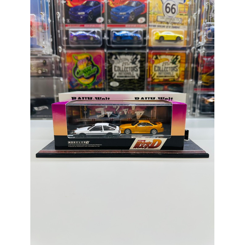 Hi Story 1:64 Modeler’s Initial D Vol 19 Toyota AE86 Fujiwara Takumi vs Nissan S14 Nakumara Kenta