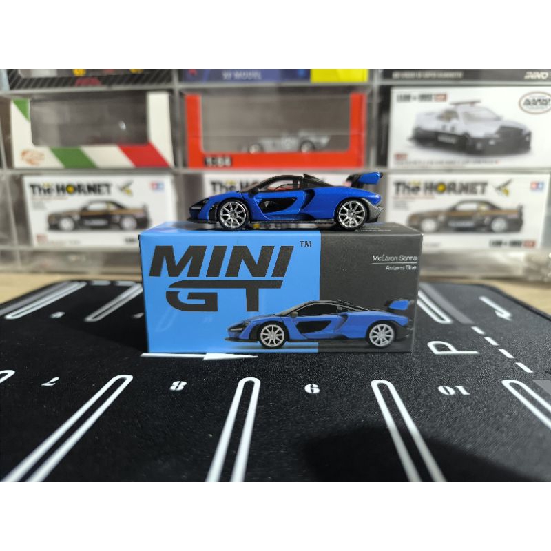 Mini GT McLaren senna Antares Blue