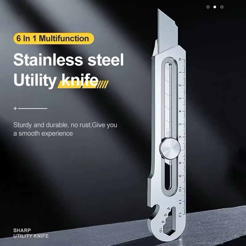 

DEALSHOP21 | PISAU CUTTER STAINLESS VIRAL 9IN1 MULTIFUNGSI 9 IN 1 TAJAM DAN TAHAN LAMA