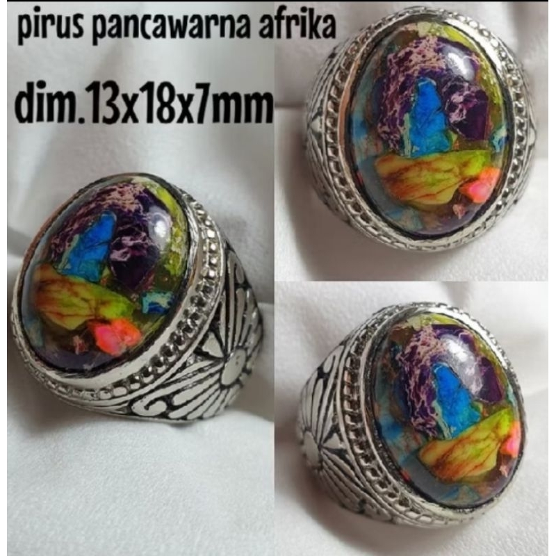 BATU CINCIN AKIK PIRUS PANCAWARNA