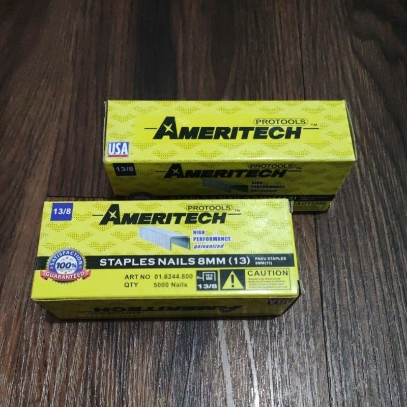 

Staples Nails / Anak Hecter / Isian Hekter / Paku Staples / Biji Hekter Ameritech 13/8 mm