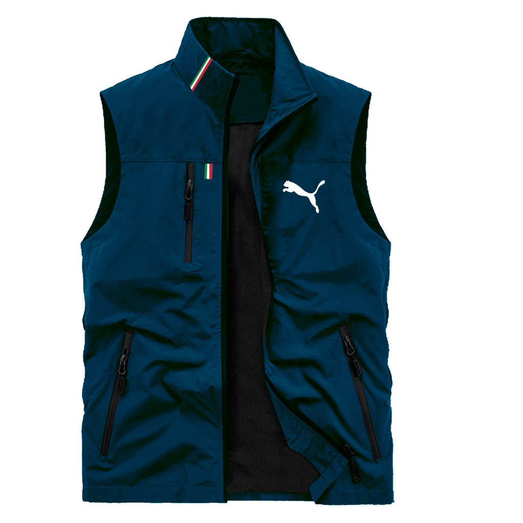 COD Rompi Vest Kasual Pria Logo Puma Bahan Tebal Dan Berkualitas / Rompi Outdoor Anti Air Pria Bisa 