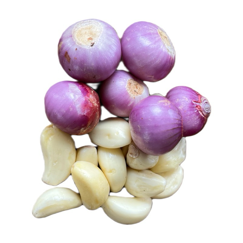

Bawang merah, putih kupas