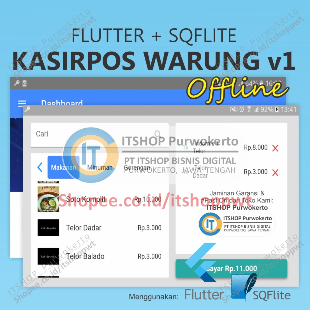 Source Code Android Flutter KasirPOS untuk Warung