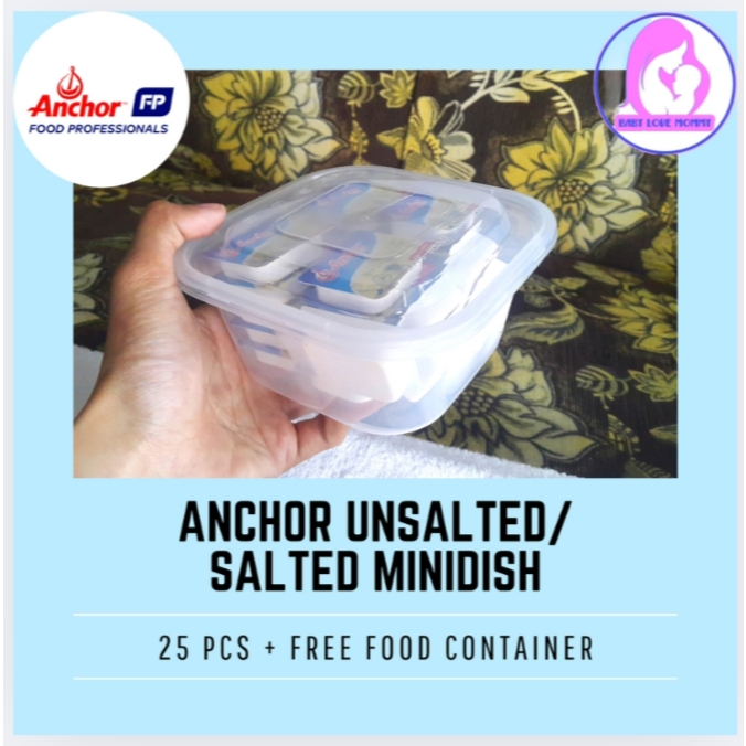 

Anchor Unsalted/Salted butter 7gr lemak tambahan makanan pada MPASI baby Isi 25 PCS Sudah termasuk Kardus dan Bubblewrap