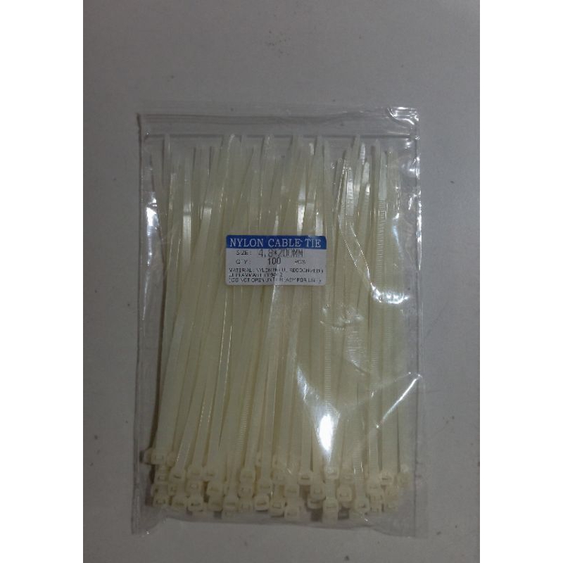 

KABEL TIES /CABEL TIS NYLON (PUTIH 4,8×, 200mm)