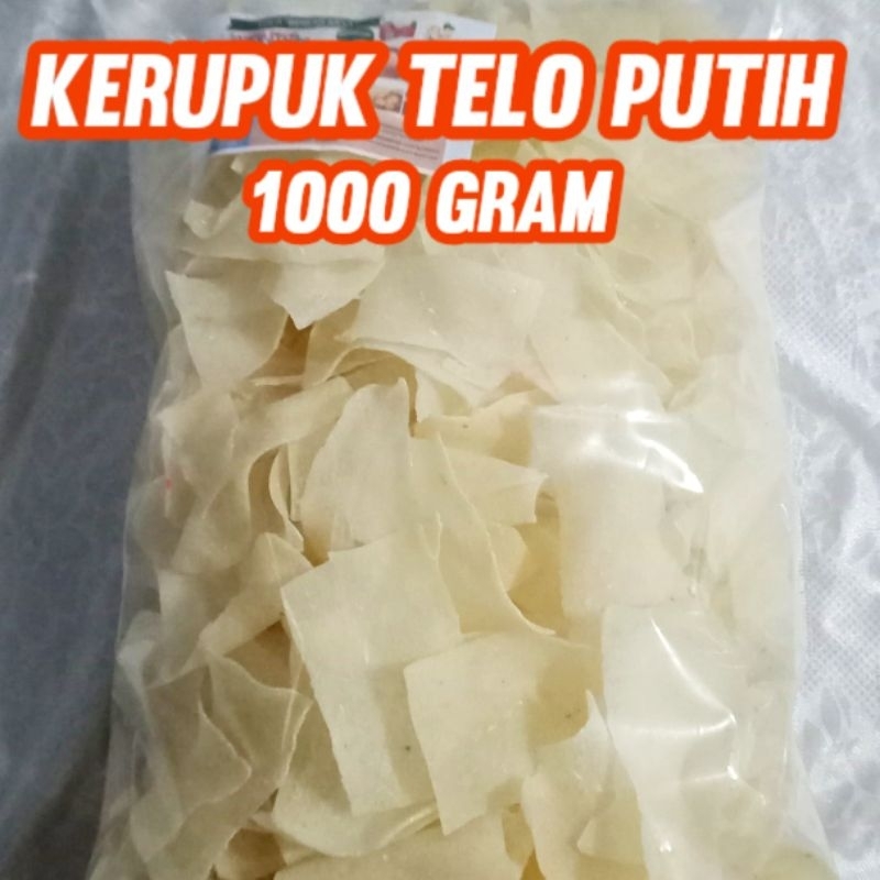 

Kerupuk Ketela / Telo Putih Mentah 1000 Gram