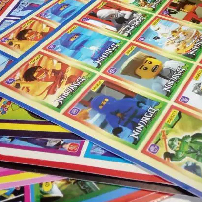 mainan gambar poster besar 1 lembar isi 50 / umbul umbulan / gambar gepok / kartu gambar adu / maina