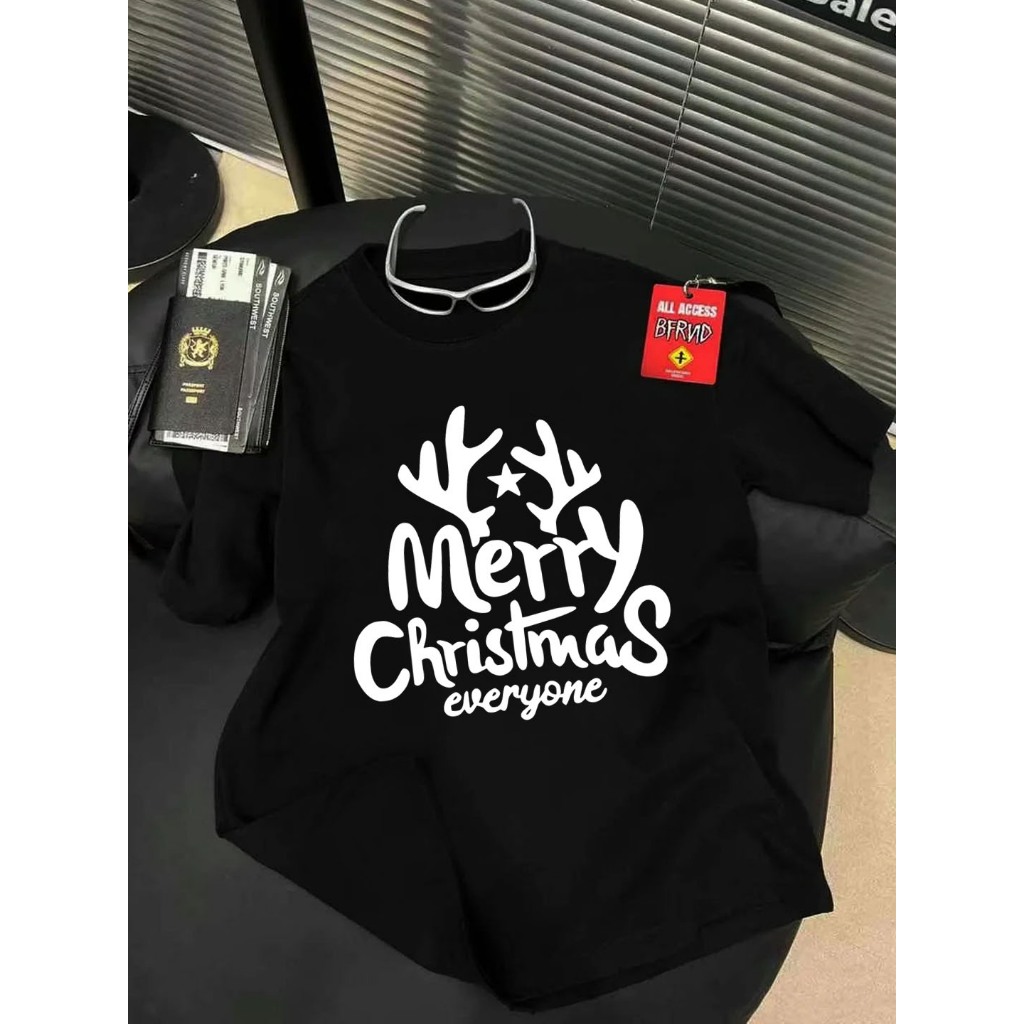 T-Shirt Yellow Smiley Kaos Unisex Pria Wanita