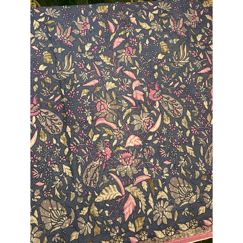 Kain Batik Prima Premium Quality Motif 3 Negeri varian Lasem Denim