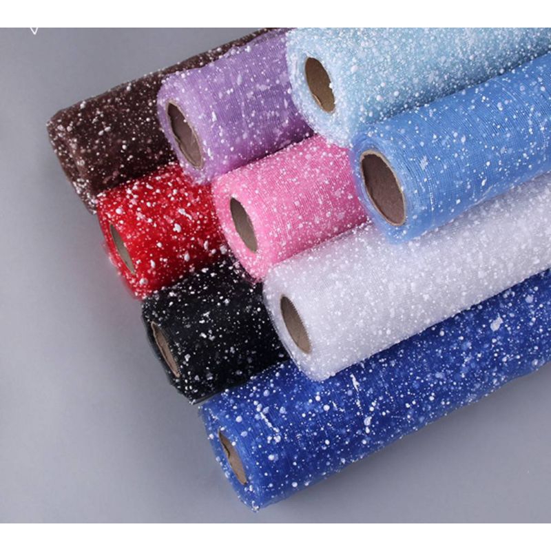 

jaring salju net per lembar bouquet mesh circle flower wrapping paper snowy Jala jaring salju