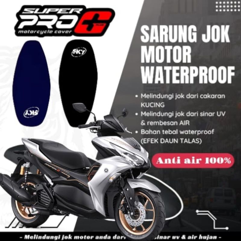 cover jok motor sarung jok motor Yamaha AEROX Anti cakar kucing waterproof 100%