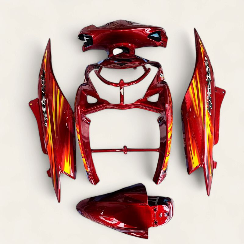 Full body halus mio soul karbu merah maroon