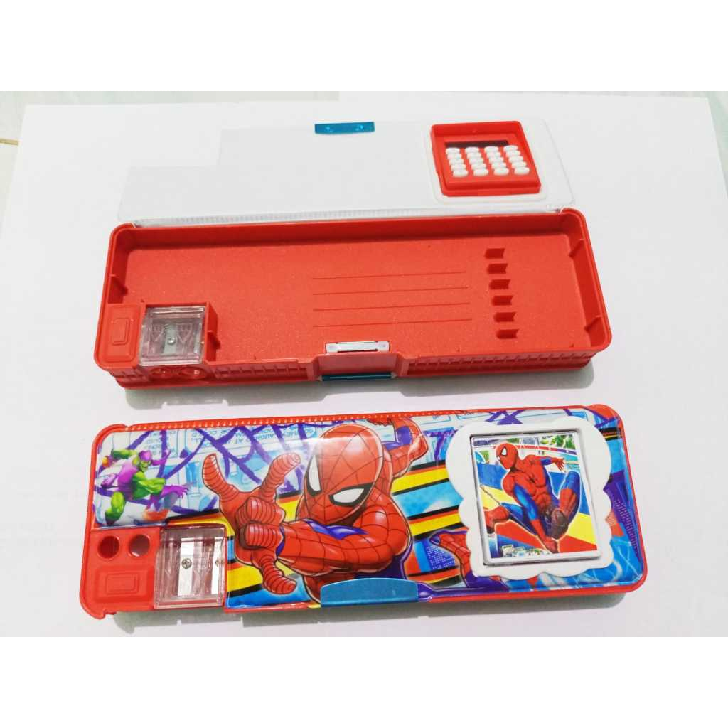 

Kotak Pensil Magnet 2 Sisi Tempat Pensil Kalkulator Anak Pencil Case - Spiderman MODEL BARU