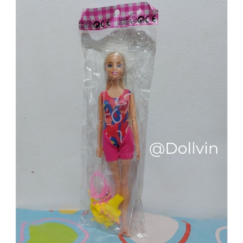 Mainan Boneka China Artikulasi (No Brand) - Terinspirasi Barbie The Movie Inline Skating Outfit