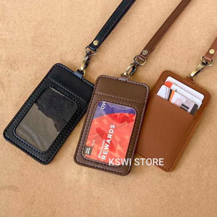 

Hot Deals ID Card Holder Kulit Name Tag Holder Kulit MB1