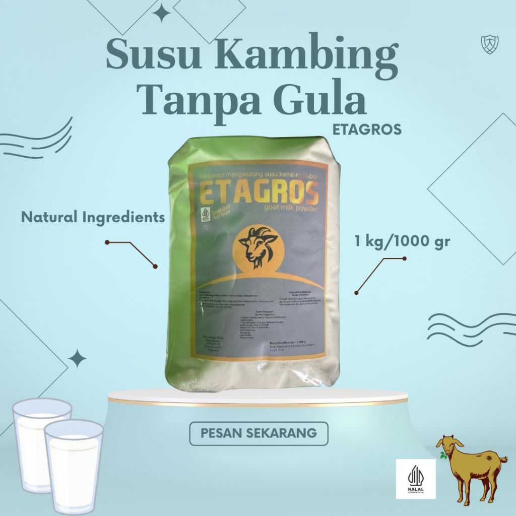 

SUSU KAMBING TANPA GULA 1000 GR