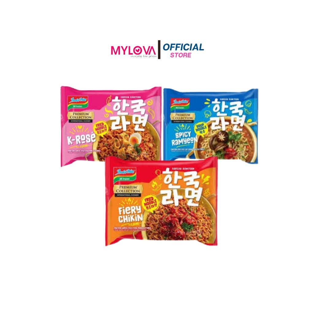 

Indomie Premium Spicy Ramyeun / Indomie Premium Fiery Chikin / Indomie Korea / Mie Korea / Mie Instan