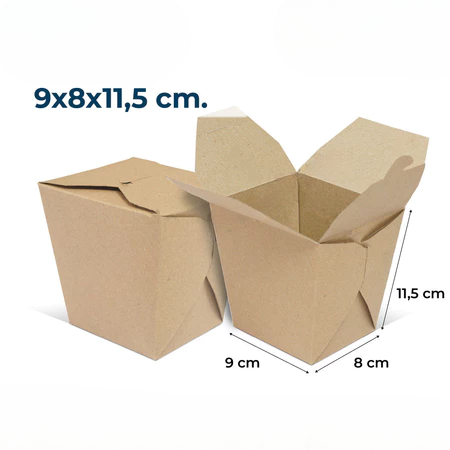 

( 50 pcs ) Rice Box Kotak Kemasan Nasi Kardus Kraft Packaging Makanan Paperfood Ukuran L