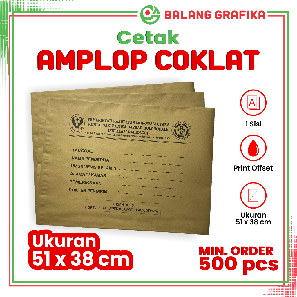 

Amplop Coklat Cetak Map Dinas Ukuran Jumbo 51 x 38 cm