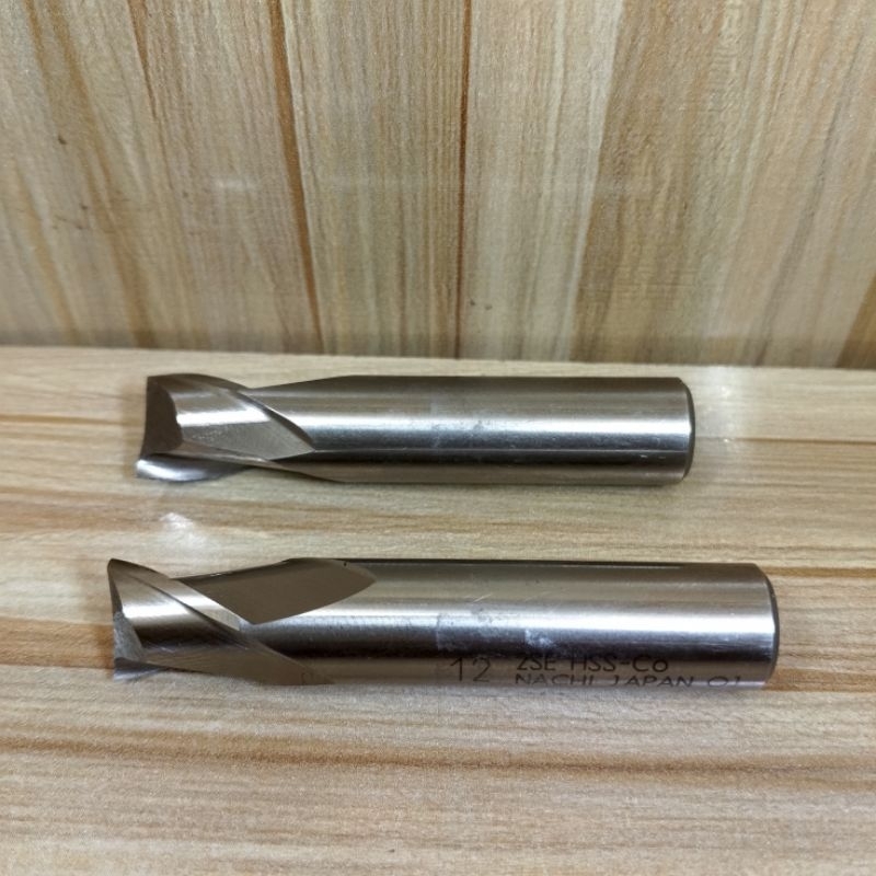 Endmill 12mm 2flute hss nachi mata bor Fais 12 mm 2f end mill second berkualitas