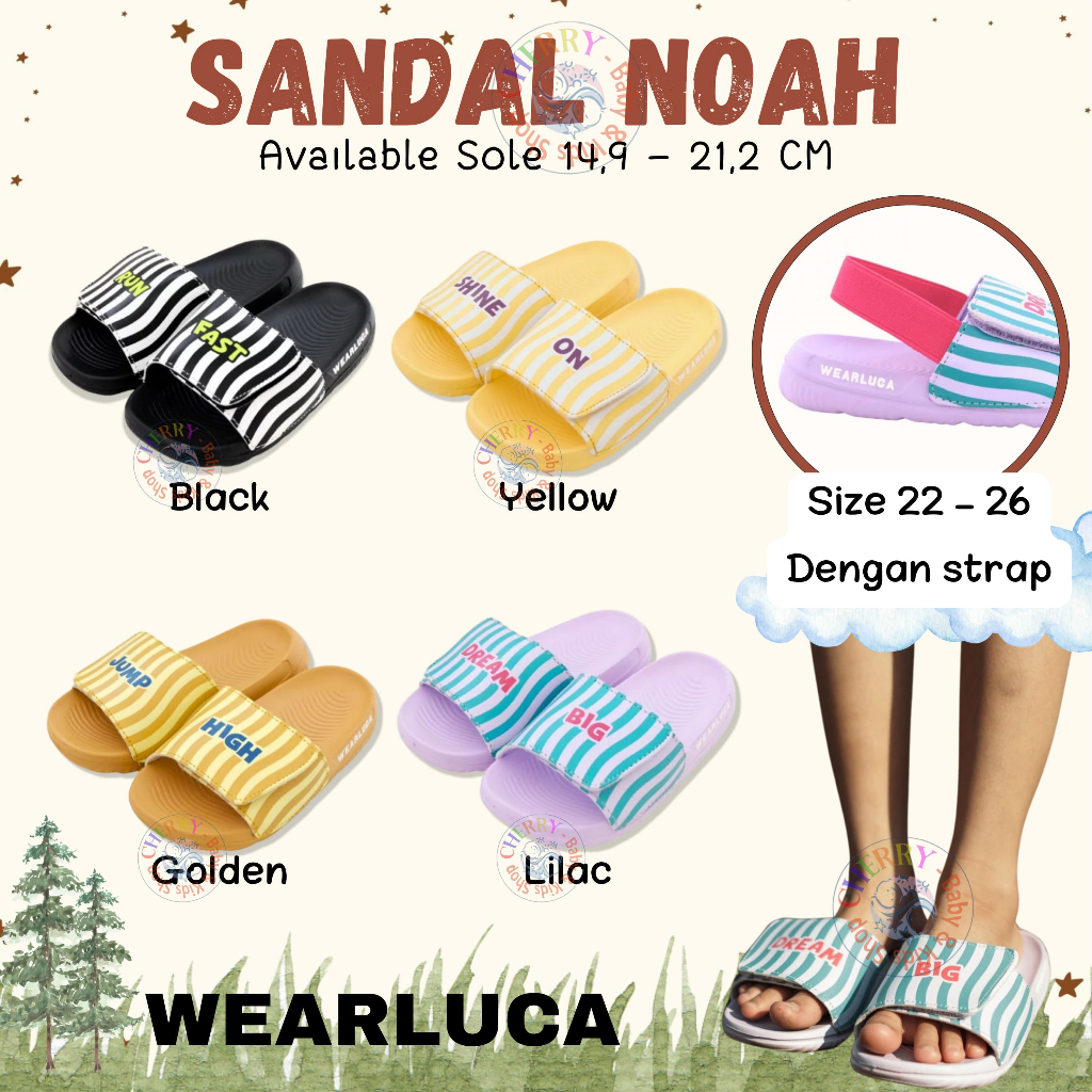 Wearluca Noah Sandal 22-35 Sandal Wearluca Slip-On Sandal Casual Anak CBKS