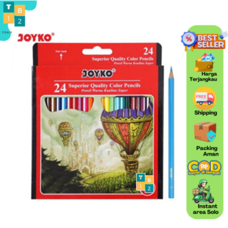 

Pensil Warna Joyko 24 Warna Panjang - Pulas Joyko Panjang CP-24P