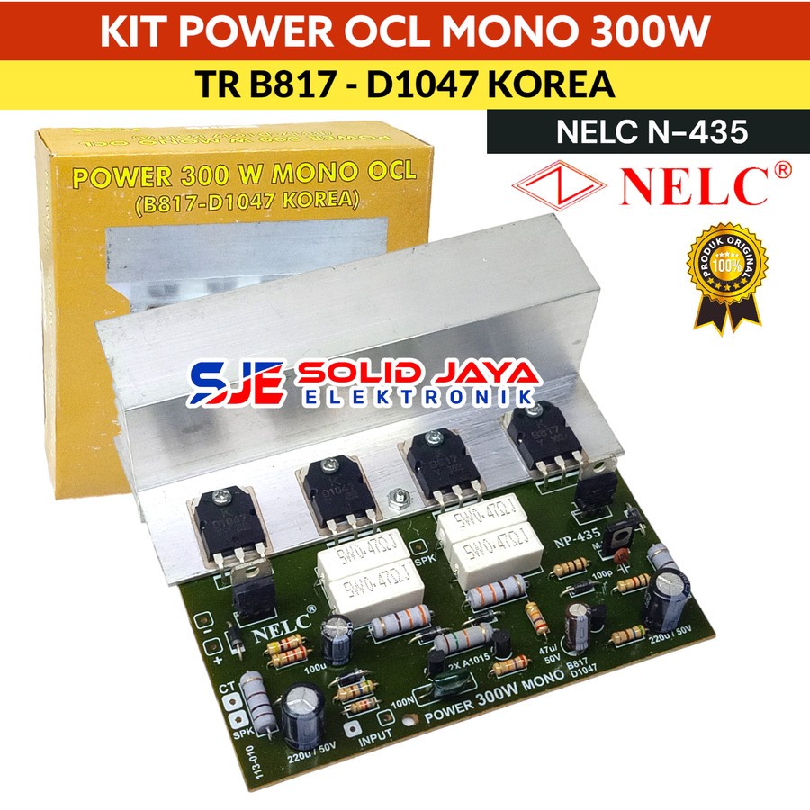 KIT POWER MONO 300 WATT KIT AMPLIFIER AUDIO OCL 300W TR B817 D1047 ASLI KIT OCL 300W POWER AMPLIFIER