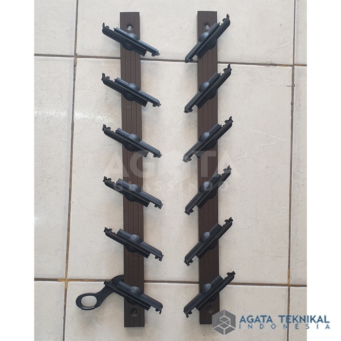 Rangka Nako modern Dicky Niki Premium - 4"/10cm - 6 Blades - CoklatTua