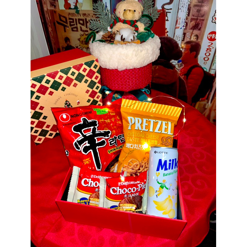 

hampers natal christmas korean snack import
