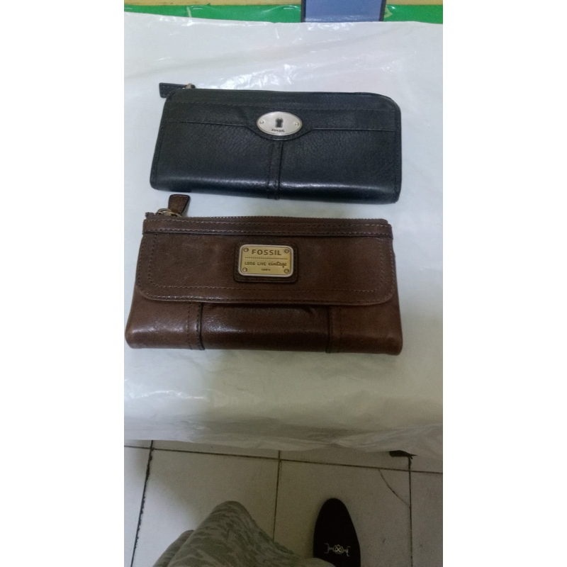 dompet fossil dengan BOX lengkap link small