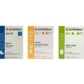 Strip Isi Ulang AUTOCHECK Cek Gula Darah Kolesterol Asam Urat 3 in 1 AUTOCHECK